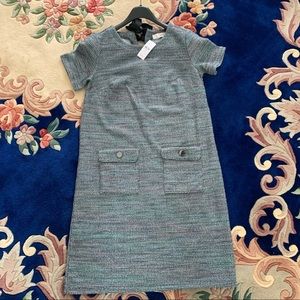 NWT Loft Multicolored Dress w/pockets short sleeve Size 2T